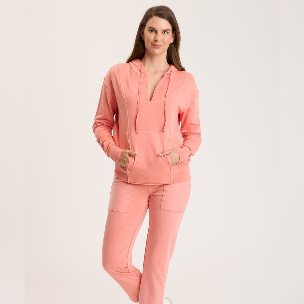 XCVI Rosalyn Hoodie Sweater Shirt Jacket Tambourine Pigment